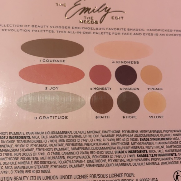 NWT Revolution eyeshadow and face palette - Picture 2 of 2